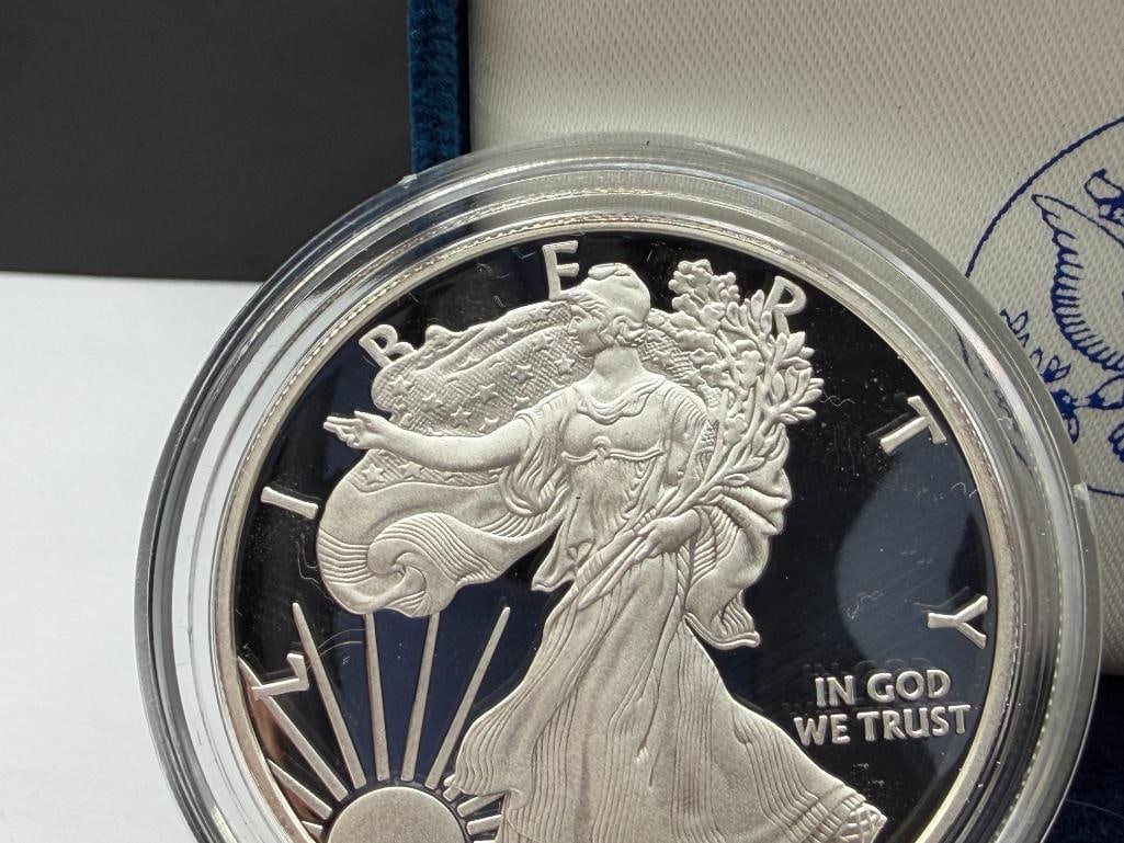 2008-W AMERICAN SILVER EAGLE .999 FINE SILVER PROOF DOLLAR - 4