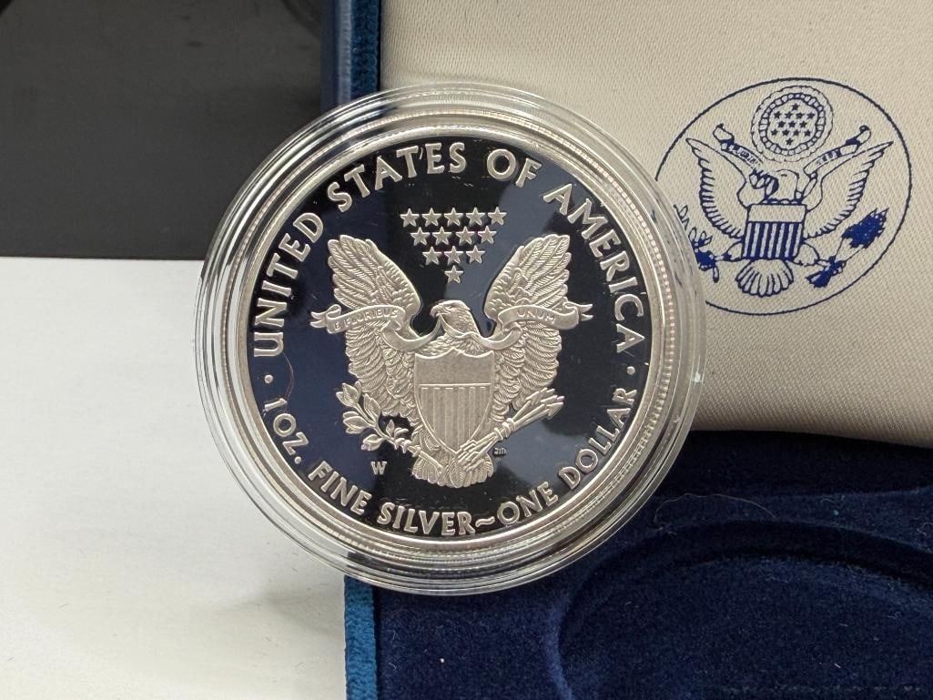 2008-W AMERICAN SILVER EAGLE .999 FINE SILVER PROOF DOLLAR - 6