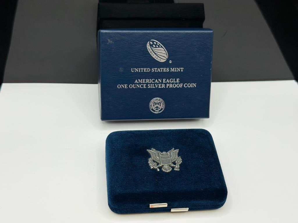 2008-W AMERICAN SILVER EAGLE .999 FINE SILVER PROOF DOLLAR - 9
