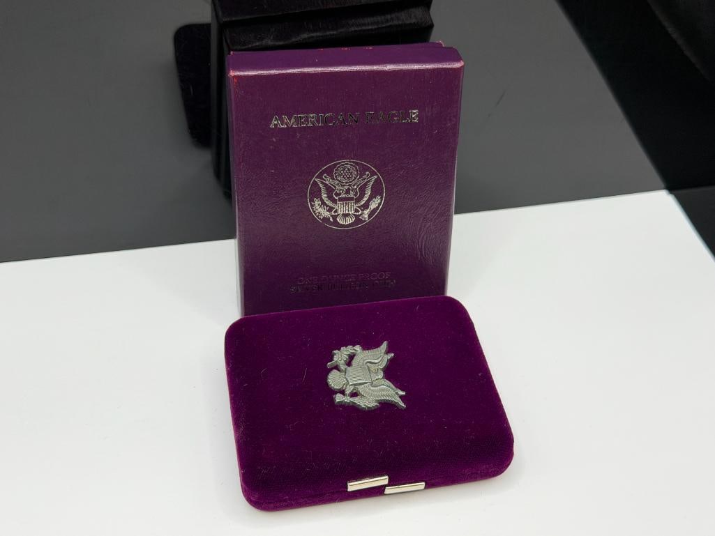 1989-S AMERICAN SILVER EAGLE .999 FINE SILVER PROOF DOLLAR - 10