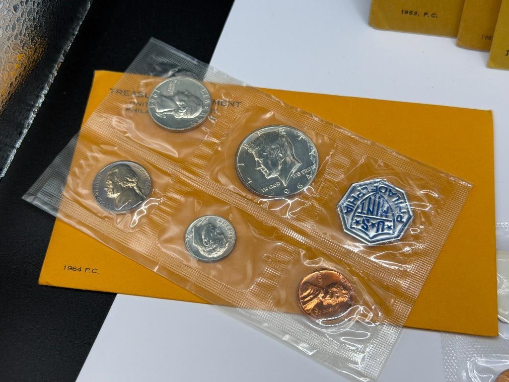 1960 - 1964 U.S. MINT PROOF SETS IN ORIGINAL GOVERNMENT PACKAGING - 9