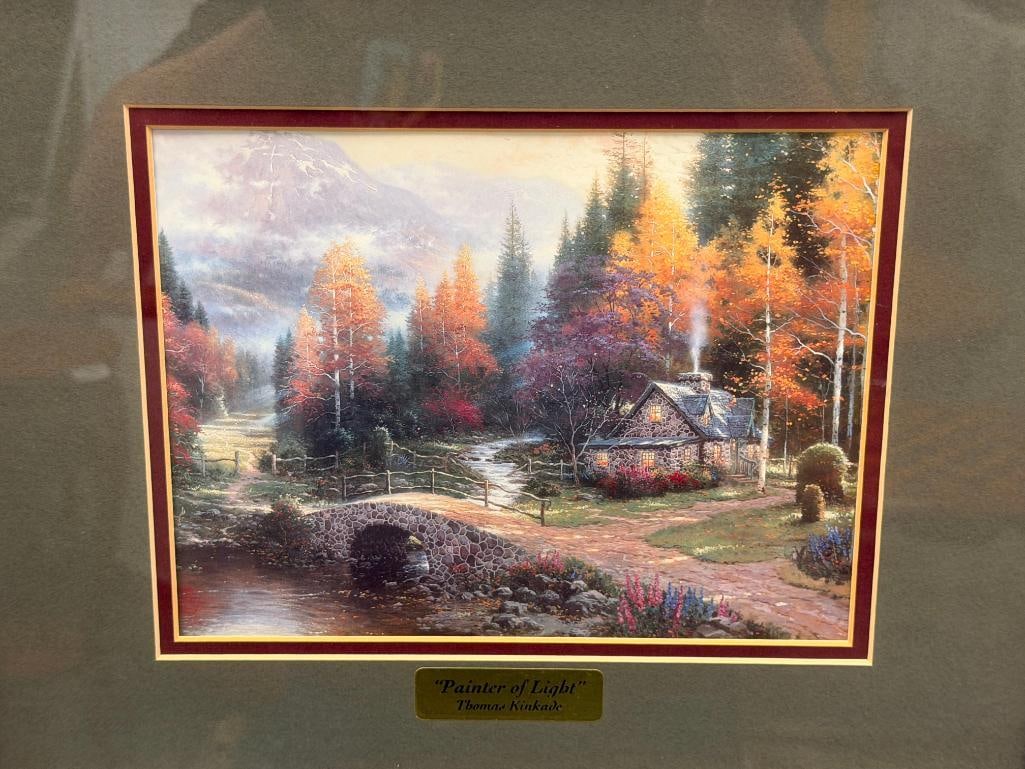 THOMAS KINKADE PAINTER OF LIGHT PRINT TITLED VALLEY OF PEACE - 2