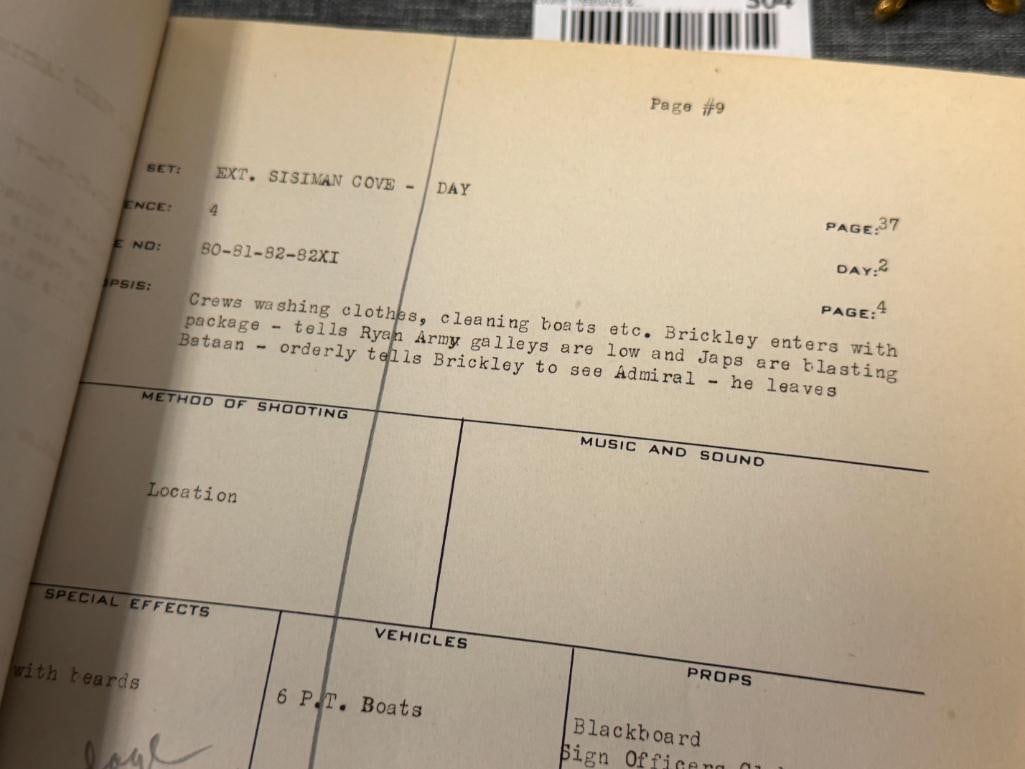 THEY WERE EXPENDABLE 1945 AMERICAN WAR FILM MOVIE SCRIPT BOOK DIRECTED BY JOHN FORD WITH JOHN WAYNE - 10