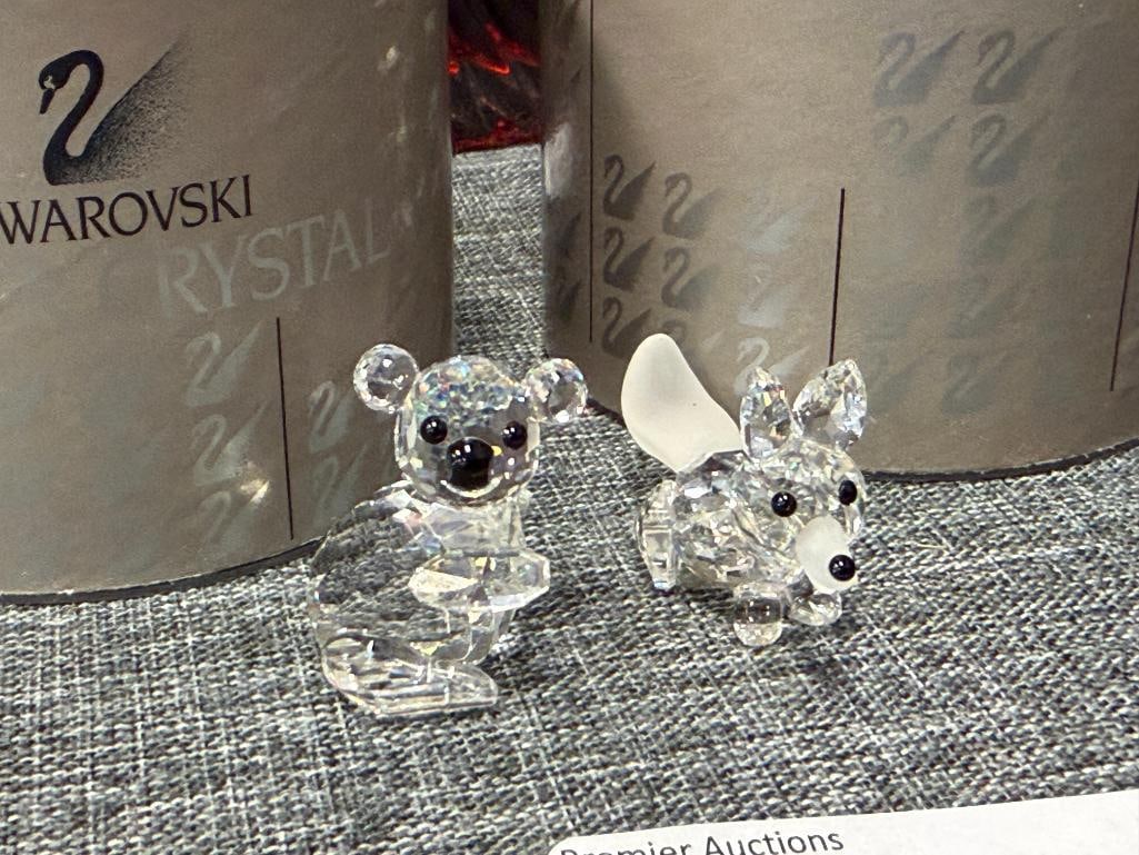 SWAROVSKI CRYSTAL MINI KOALA 7673NR030 AND MINI RUNNING FOX 7677NR055 - 2