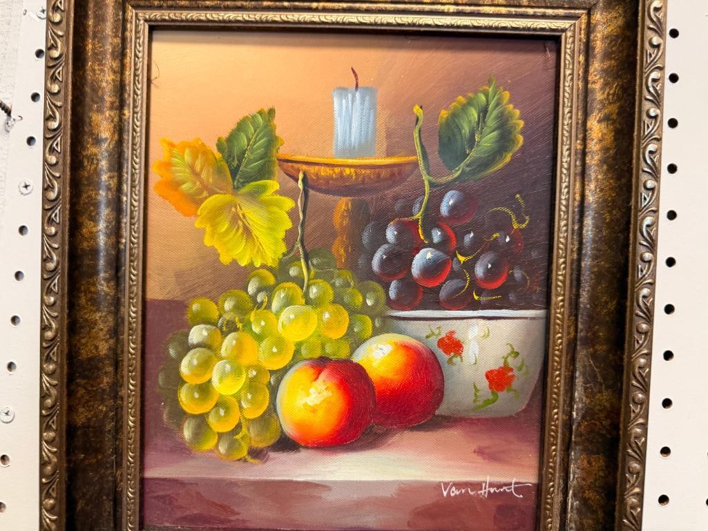 VAN HARRT SIGNED ORIGINAL PAINTING ON CANVAS FRUIT STILL-LIFE - 2