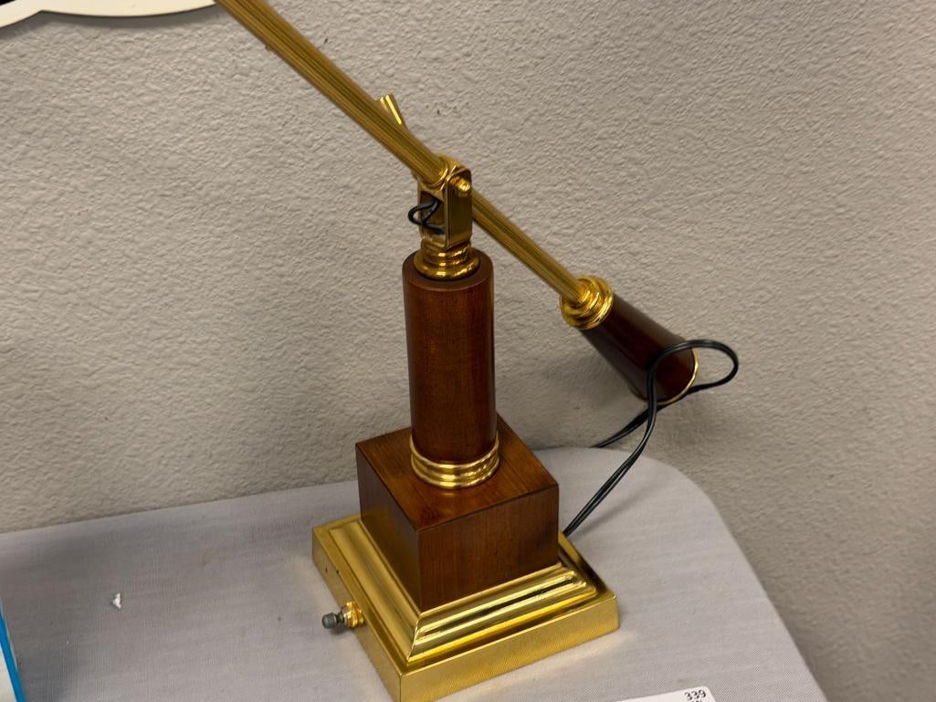 1980'S BALANCED-ARM DESK / PIANO FLUORESCENT LAMP - 3