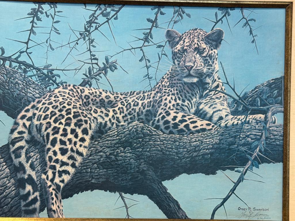 GARY DAWSON WILDLIFE ARTIST LIMITED EDITION PRINT ON BOARD CHEETAH NO. 272/1000 - 2