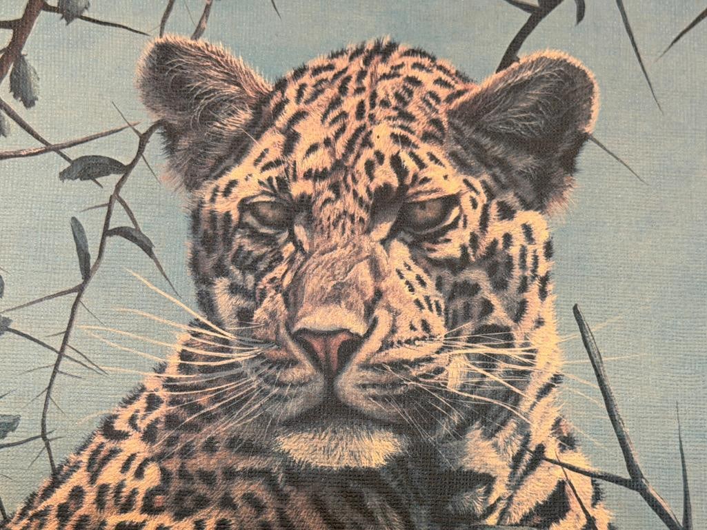 GARY DAWSON WILDLIFE ARTIST LIMITED EDITION PRINT ON BOARD CHEETAH NO. 272/1000 - 4