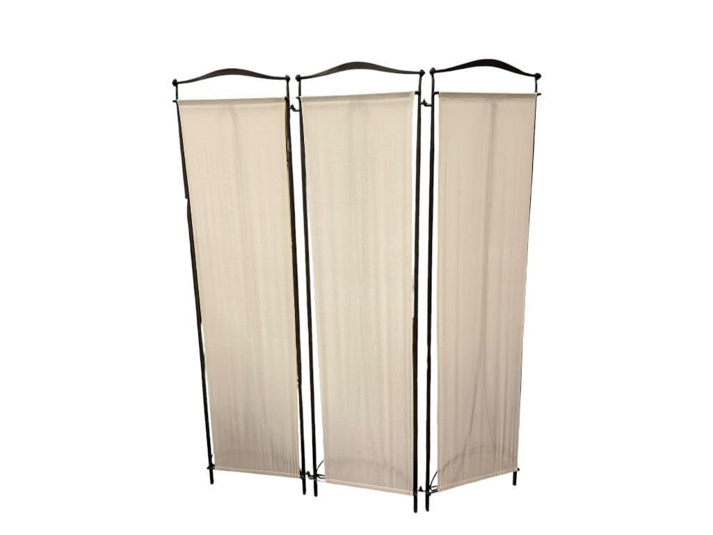 THREE PIECE IRON AND LINEN ROOM DIVIDER (1 of 8)