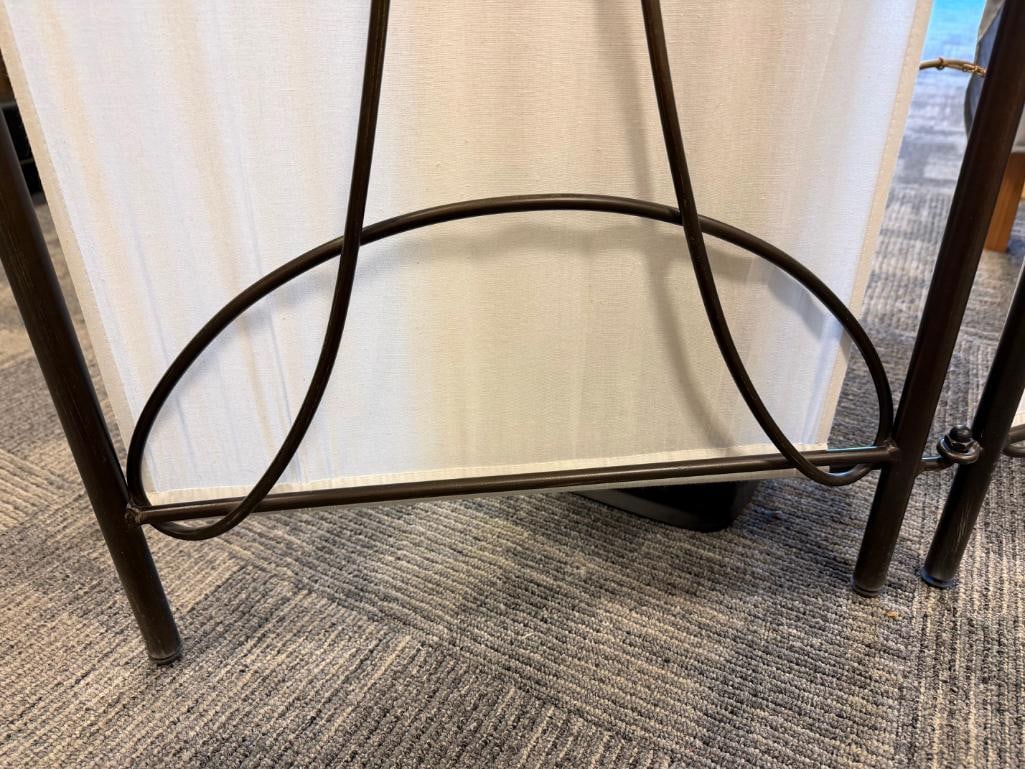 THREE PIECE IRON AND LINEN ROOM DIVIDER - 3