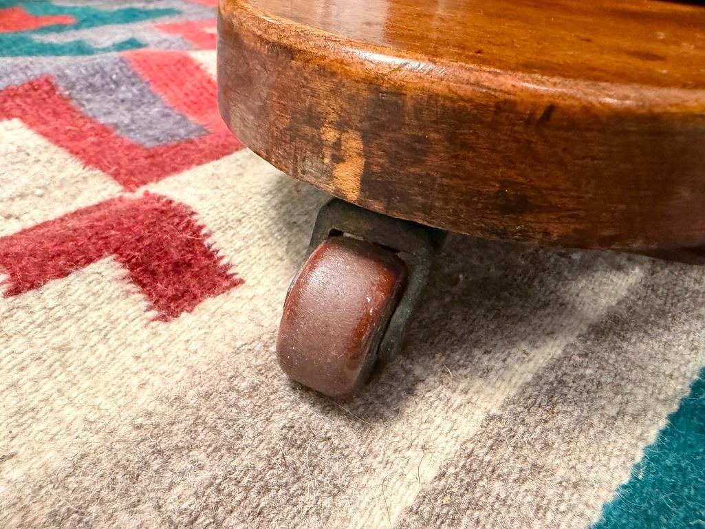 LATE 19TH CENTURY LEVESON & SONS FAMOUS ENGLISH MAKER VICTORIAN WALNUT READING TABLE - 13
