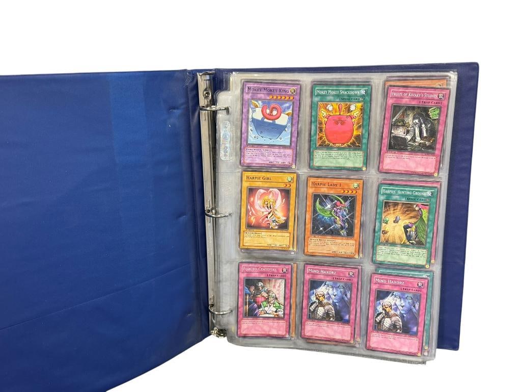 1996 YU-GI-OH AND POKEMON GAME TRADING CARDS FROM 2000 - 2014: OVER 130 CARDS WITH BINDER