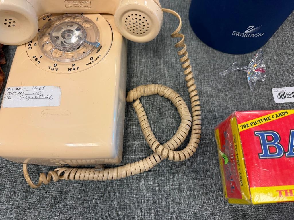 VINTAGE WESTERN ELECTRIC ROTARY DIAL WALL MOUNT TELEPHONE - 10