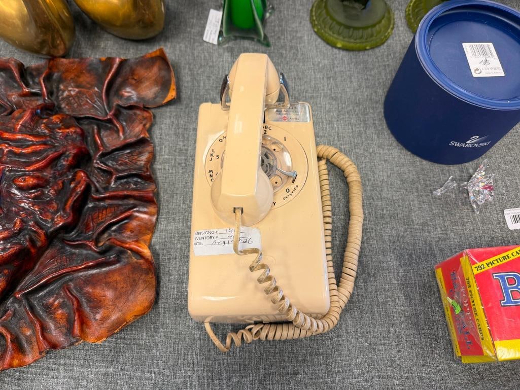 VINTAGE WESTERN ELECTRIC ROTARY DIAL WALL MOUNT TELEPHONE - 2