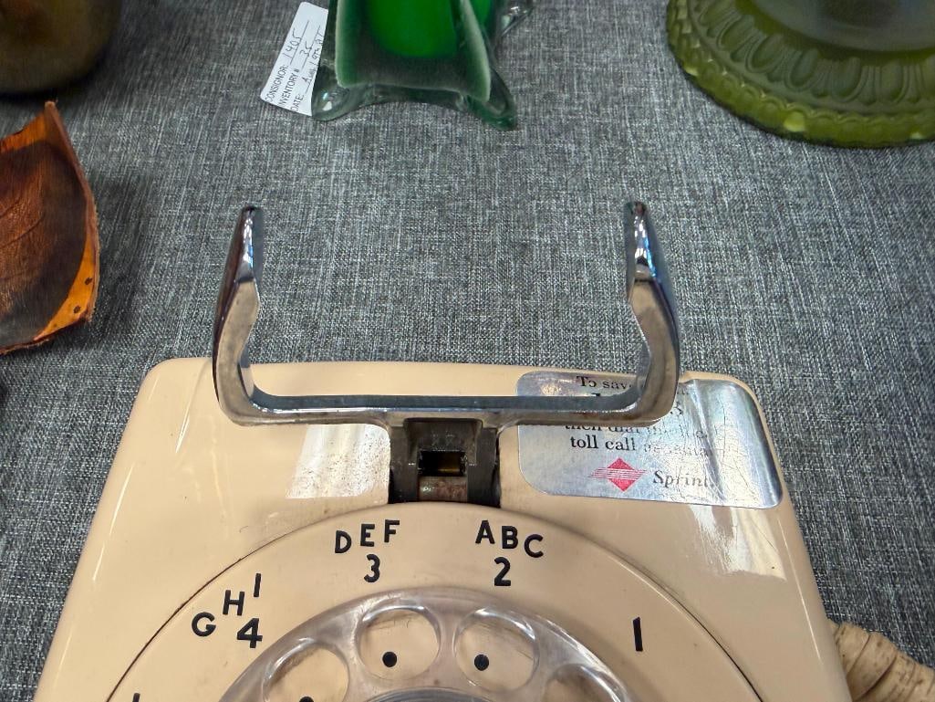 VINTAGE WESTERN ELECTRIC ROTARY DIAL WALL MOUNT TELEPHONE - 6