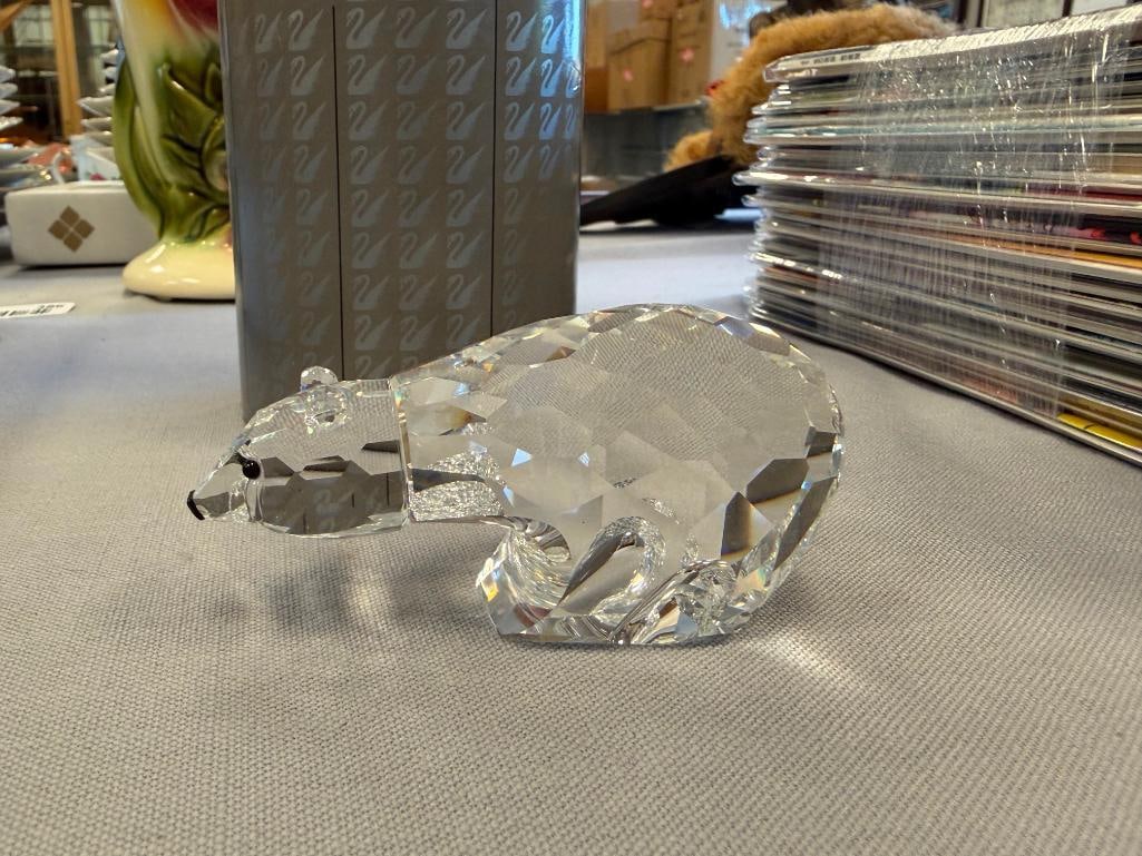 SWAROVSKI CRYSTAL SMALL POLAR BEAR FIGURINE KINGDOM OF ICE AND SNOW NO. 7649NR85 - 5