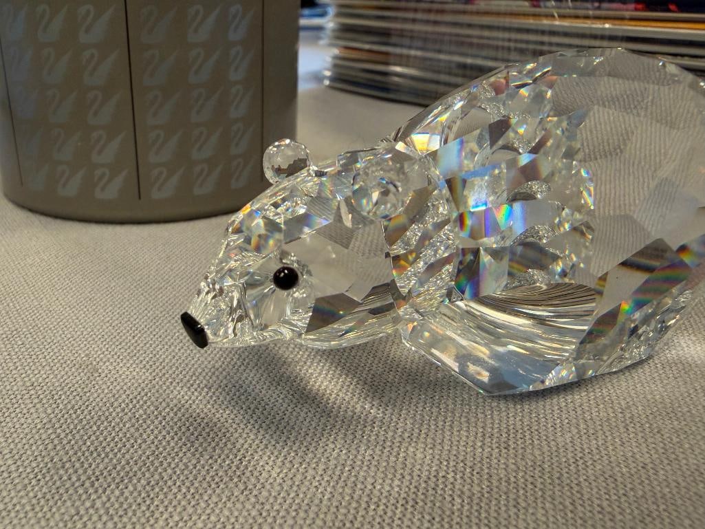 SWAROVSKI CRYSTAL SMALL POLAR BEAR FIGURINE KINGDOM OF ICE AND SNOW NO. 7649NR85 - 6