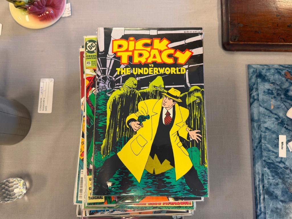 40 ASSORTED COMIC BOOKS DC / MARVEL / IMAGE GREEN LANTERN, DICK TRACY, ROBIN, X-MEN, PHANTOM - 7