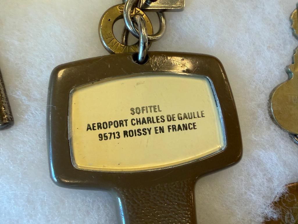 COLLECTION OF VINTAGE HOTEL ROOM KEYS - 6
