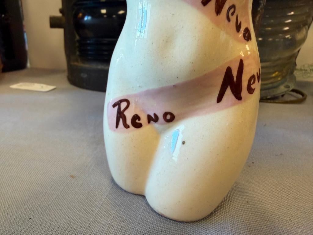 VINTAGE CLUB CAL-NEVA RENO, NV POTTERY NUDE TORSO CUP HAND PAINTED - 5