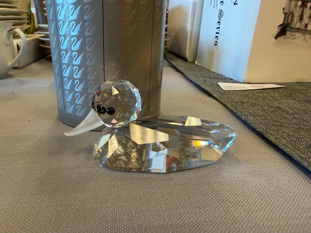 SWAROVSKI CRYSTAL MALLARD DUCK FIGURINE NO. 7647NR080 BEAUTIES OF THE LAKE SERIES - 5