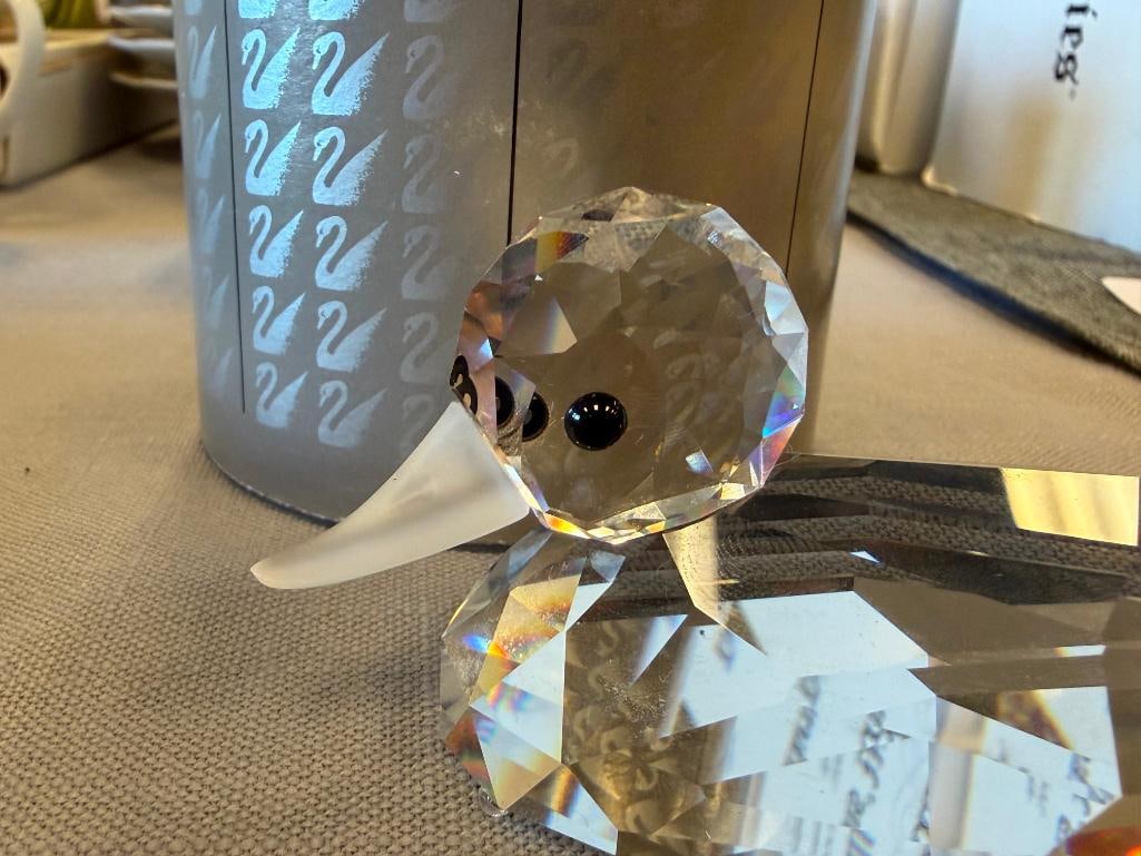 SWAROVSKI CRYSTAL MALLARD DUCK FIGURINE NO. 7647NR080 BEAUTIES OF THE LAKE SERIES - 6