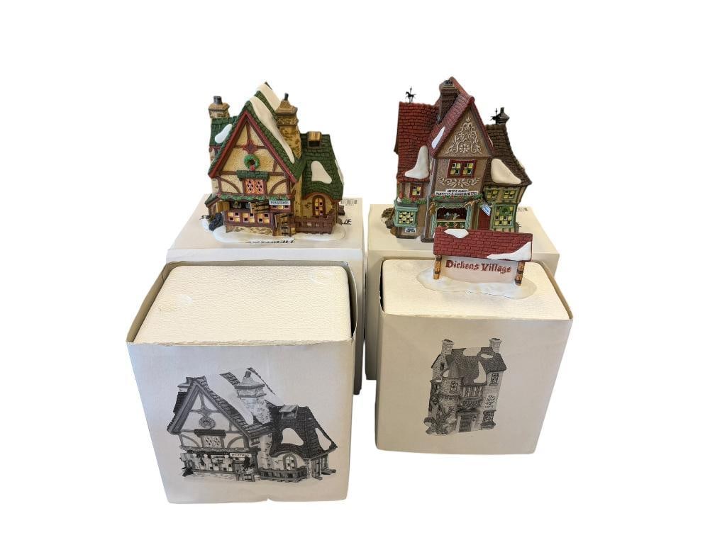 DICKENS / DEPT 56 PORCELAIN ILLUMINATING BUILDINGS (1 of 13)