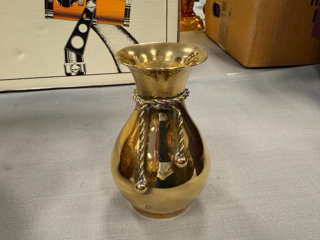 20TH CENTRUY HAND HAMMERED COPPER BULBOUS VESSEL SIGNED H. ZARCO V. - 15