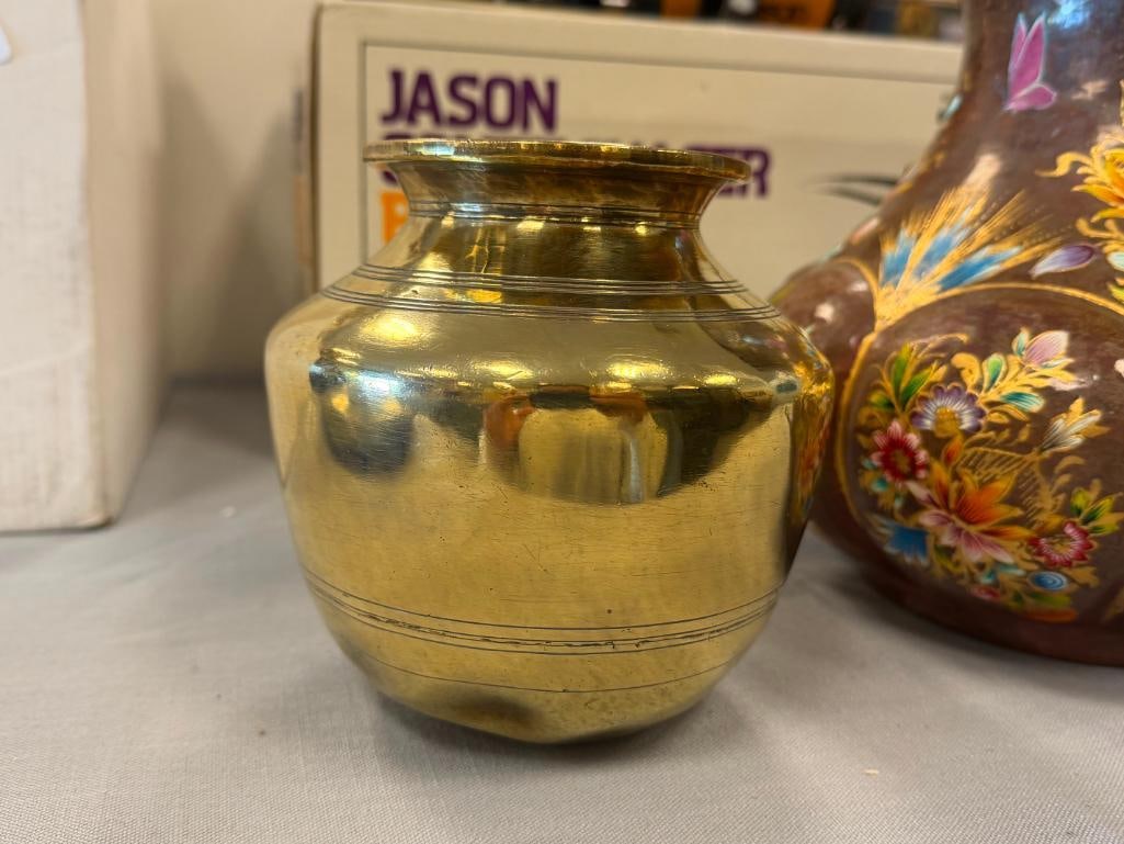 20TH CENTRUY HAND HAMMERED COPPER BULBOUS VESSEL SIGNED H. ZARCO V. - 6