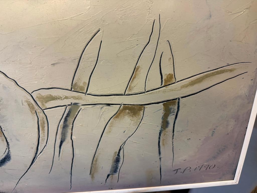 ORIGINAL OIL ON CANVAS PAINTING SIGNED J.P. AND DATED 1990 - 6