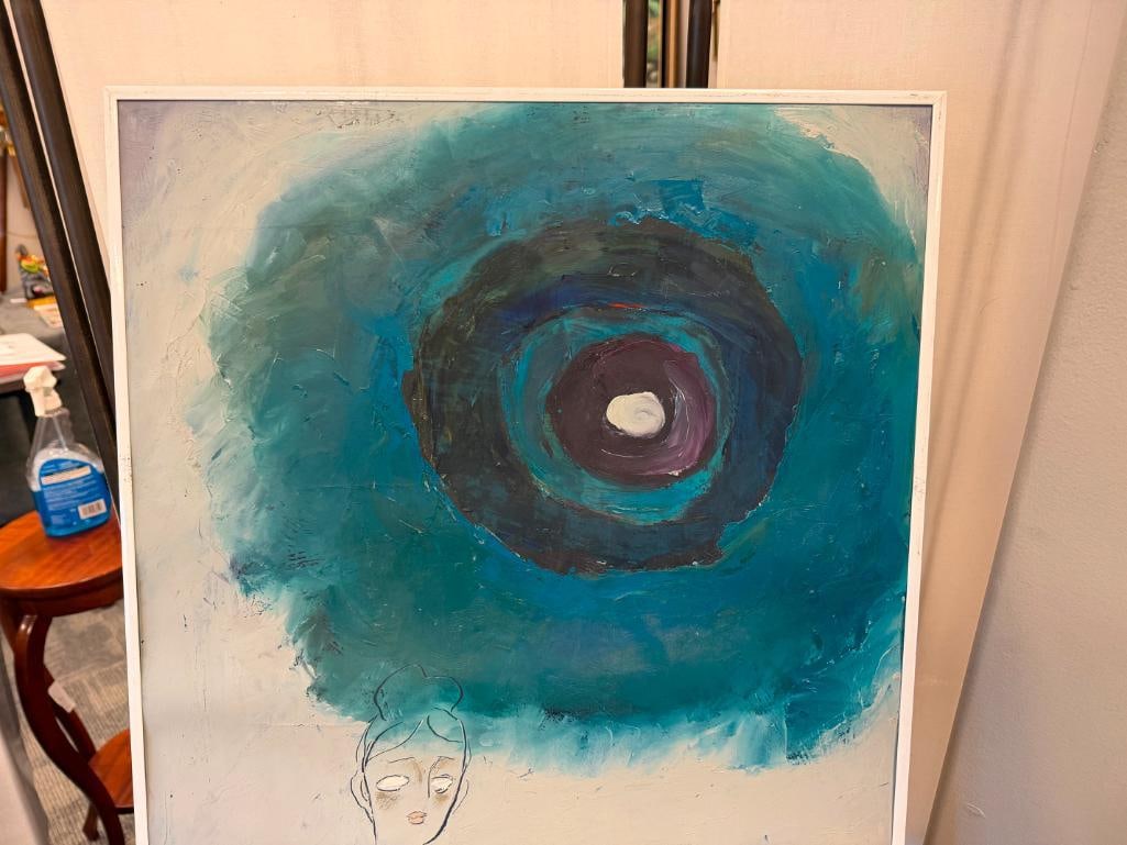 ORIGINAL OIL ON CANVAS PAINTING SIGNED J.P. AND DATED 1990 - 7