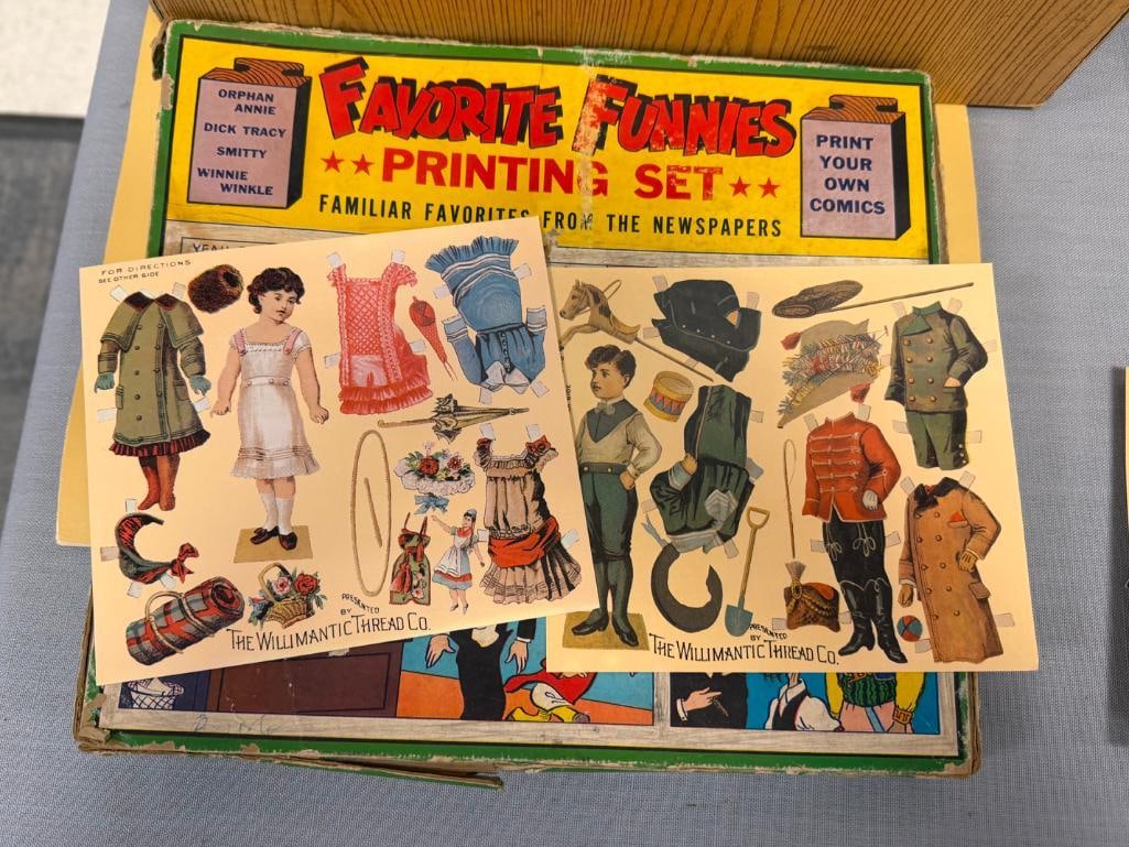 VINAGE EPHEMERA / PAPER PRODUCTS GREETING CARDS, DOLL BOOKS, POSTCARDS, BOOKLETS - 12