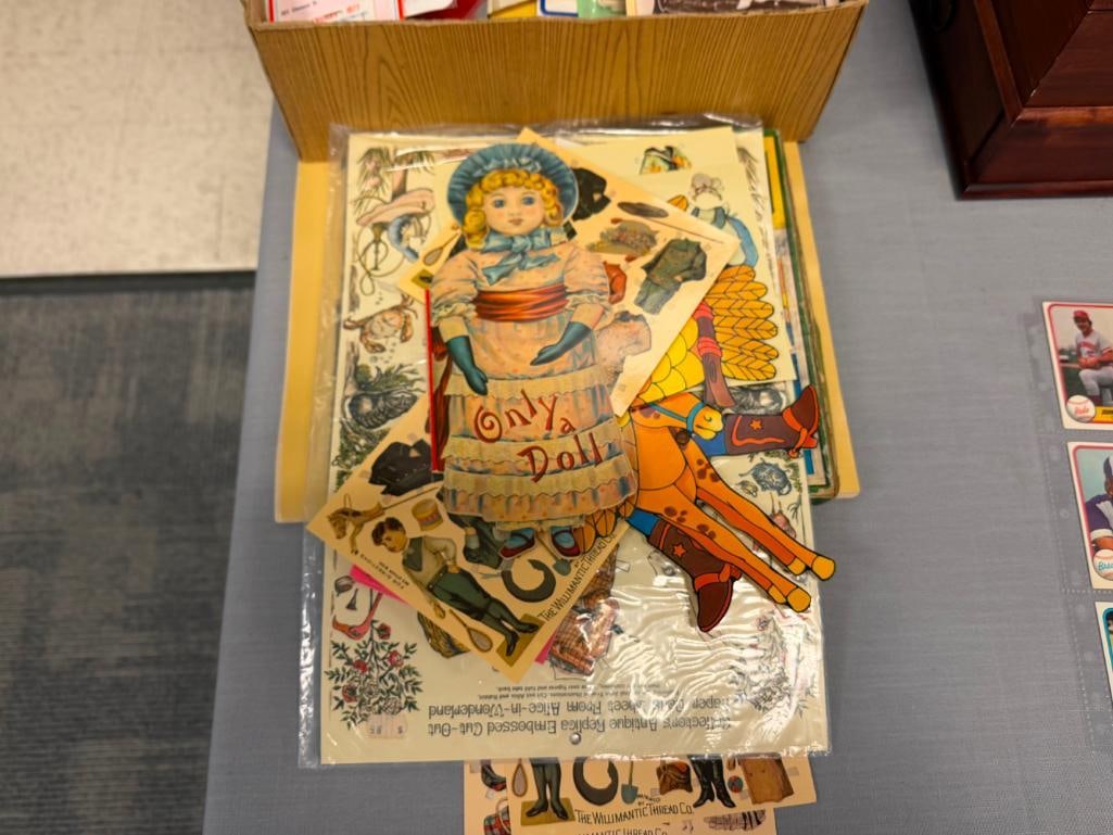 VINAGE EPHEMERA / PAPER PRODUCTS GREETING CARDS, DOLL BOOKS, POSTCARDS, BOOKLETS - 3