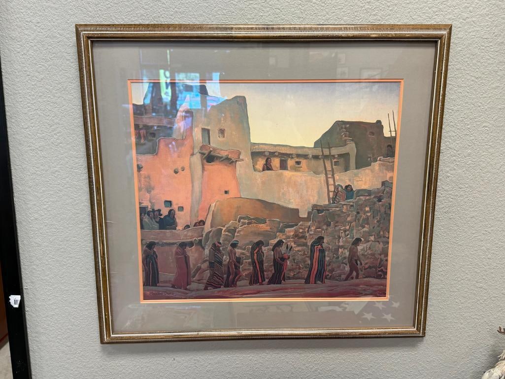 MAYNARD DIXON AMERICAN WEST ARTIST PRINT TITLED THE WISE MEN - 2