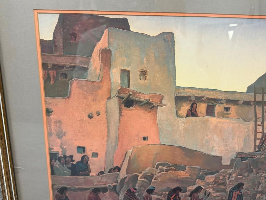 MAYNARD DIXON AMERICAN WEST ARTIST PRINT TITLED THE WISE MEN - 9