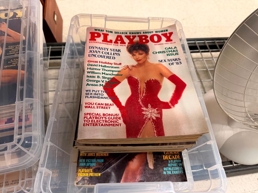 APPROX. 60 ASSORTED PLAYBOY MAGZINES FROM THE 1980'S - 3