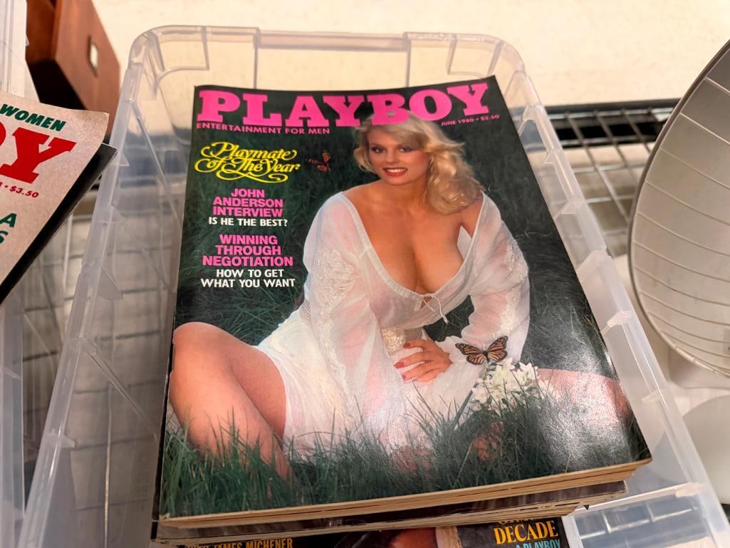 APPROX. 60 ASSORTED PLAYBOY MAGZINES FROM THE 1980'S - 7