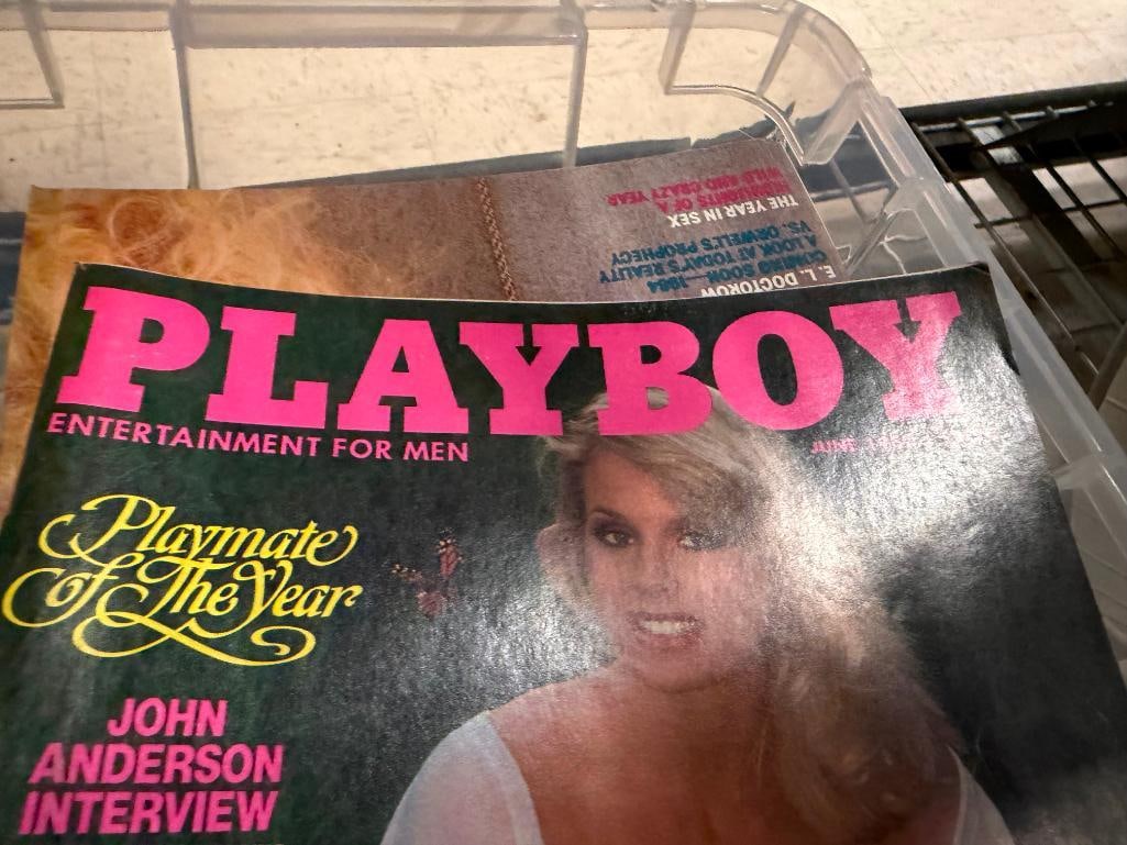 APPROX. 60 ASSORTED PLAYBOY MAGZINES FROM THE 1980'S - 8