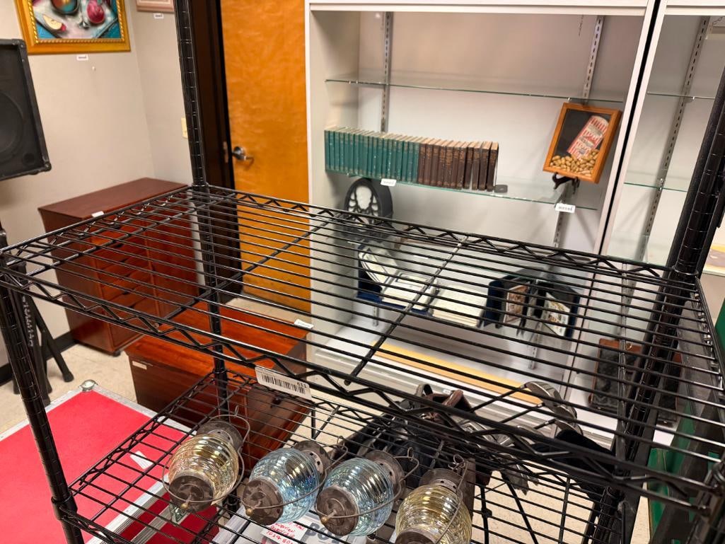 BLACK COATED WIRE STEEL FIVE TIER SHELF - 3