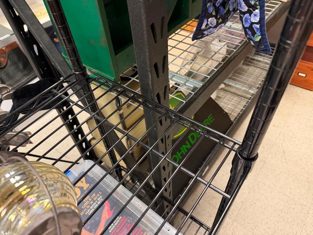 BLACK COATED WIRE STEEL FIVE TIER SHELF - 6