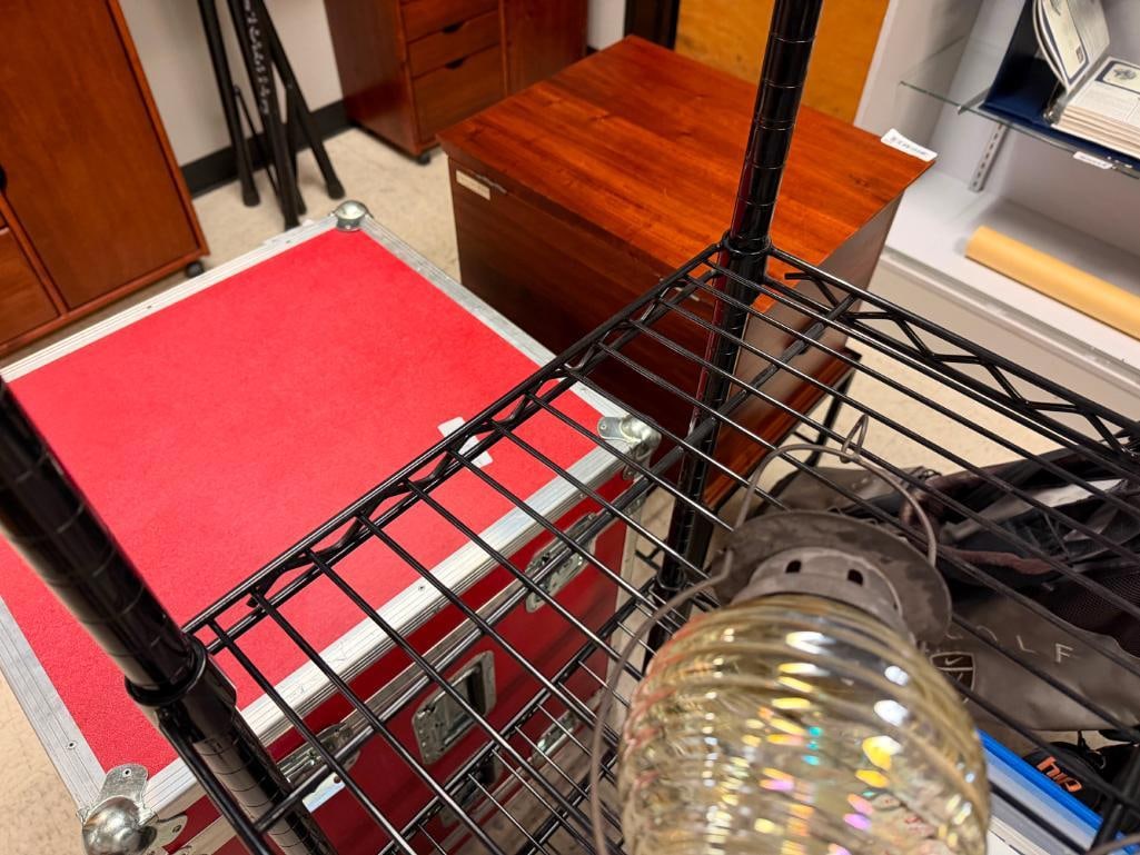 BLACK COATED WIRE STEEL FIVE TIER SHELF - 7