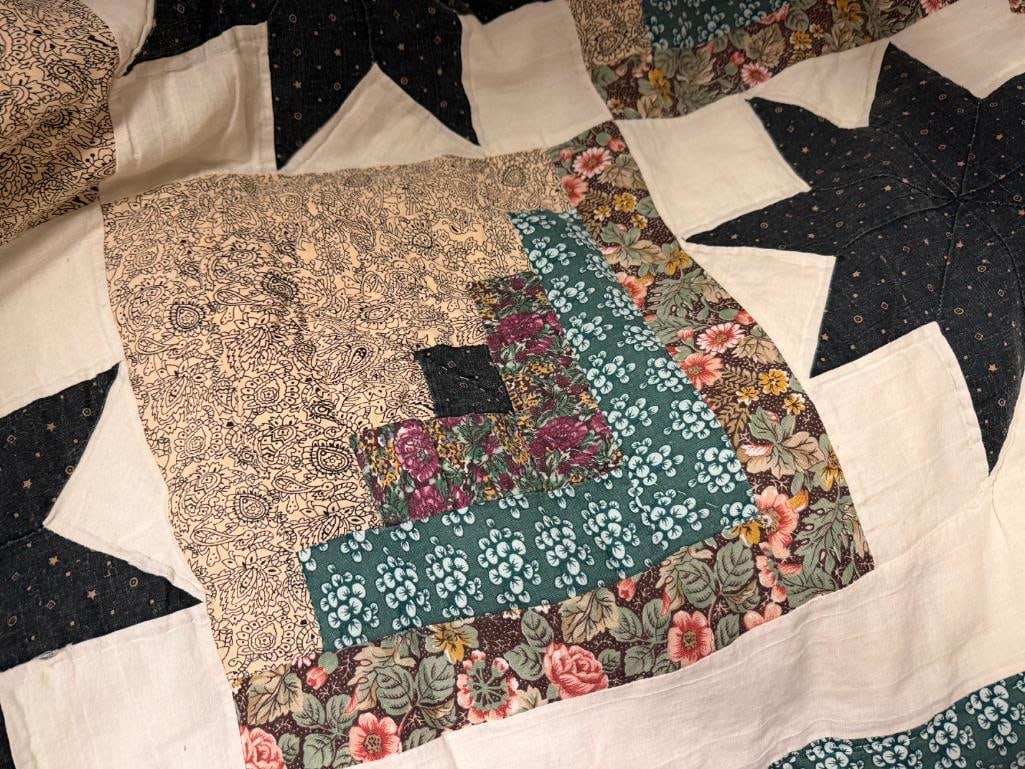 PATCHWORK EIGHT-POINT STAR PATTERN QUILT - 4