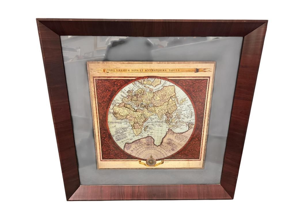 ANTIQUE-STYLED WORLD MAP EASTERN HEMISPHERE BY MARY BETH ZEITZ (1 of 8)