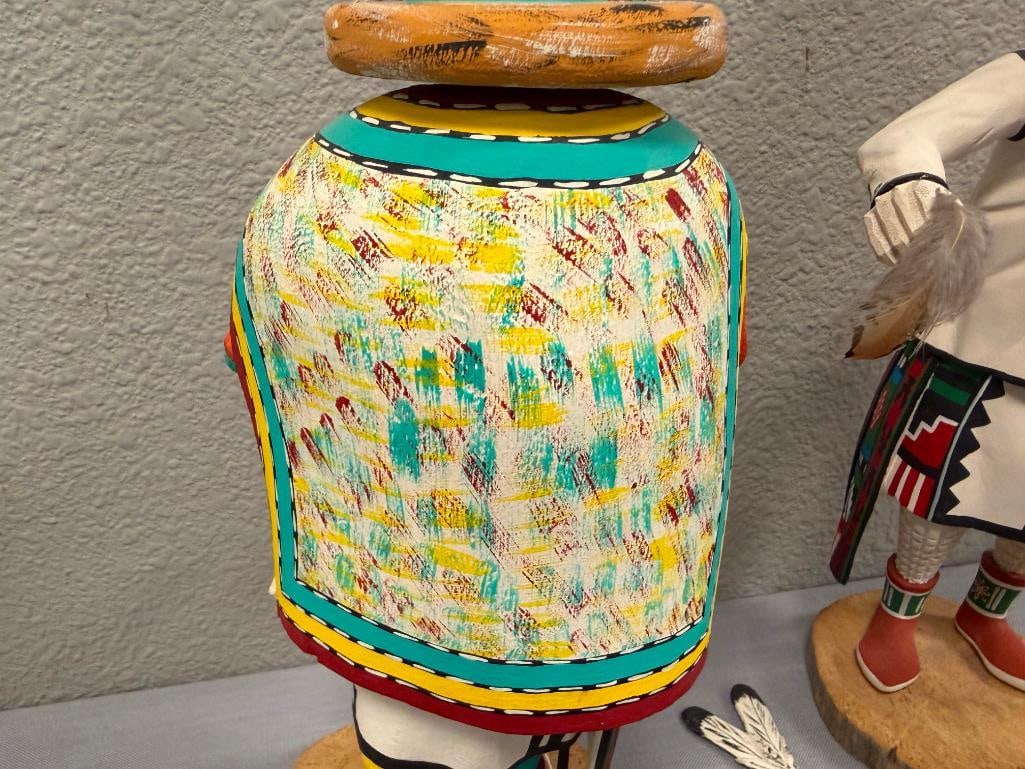 LEO LA CA PA HIGHLY RESPECTED HOPI PUEBLO KACHINA CARVER FROM FIRST MESA AHOLI AND EOTOTO - 10