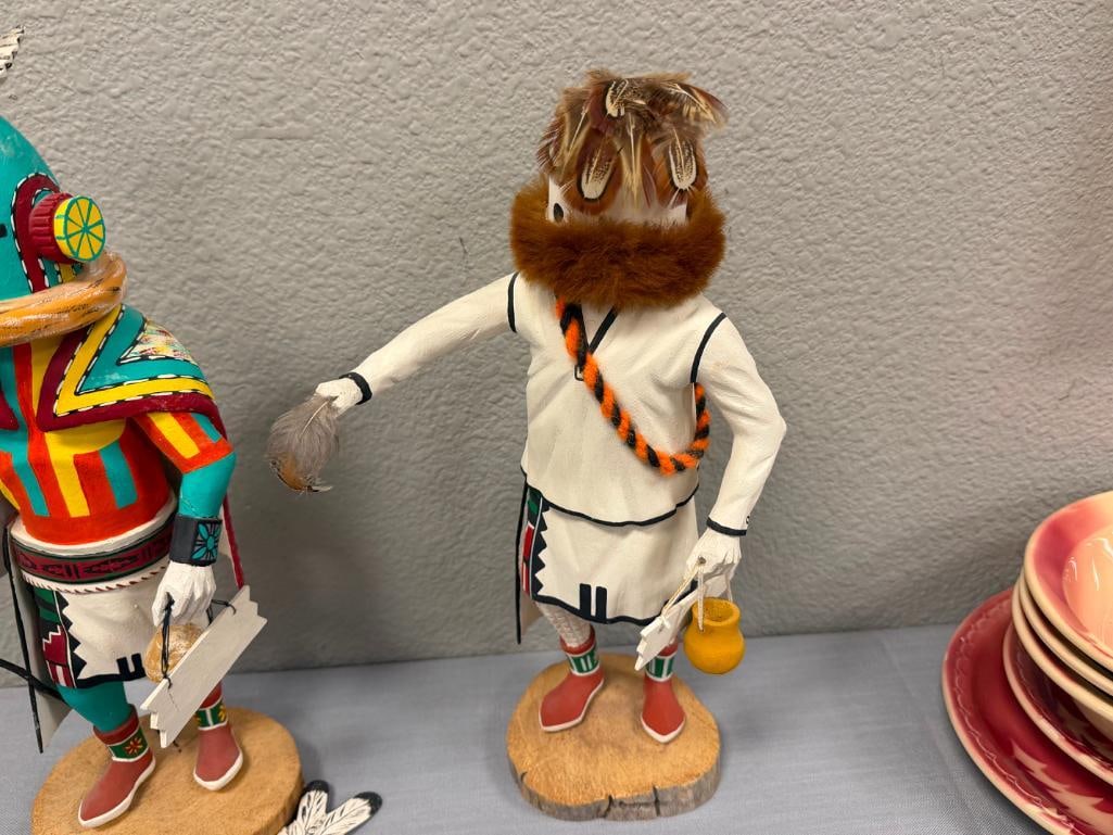 LEO LA CA PA HIGHLY RESPECTED HOPI PUEBLO KACHINA CARVER FROM FIRST MESA AHOLI AND EOTOTO - 13
