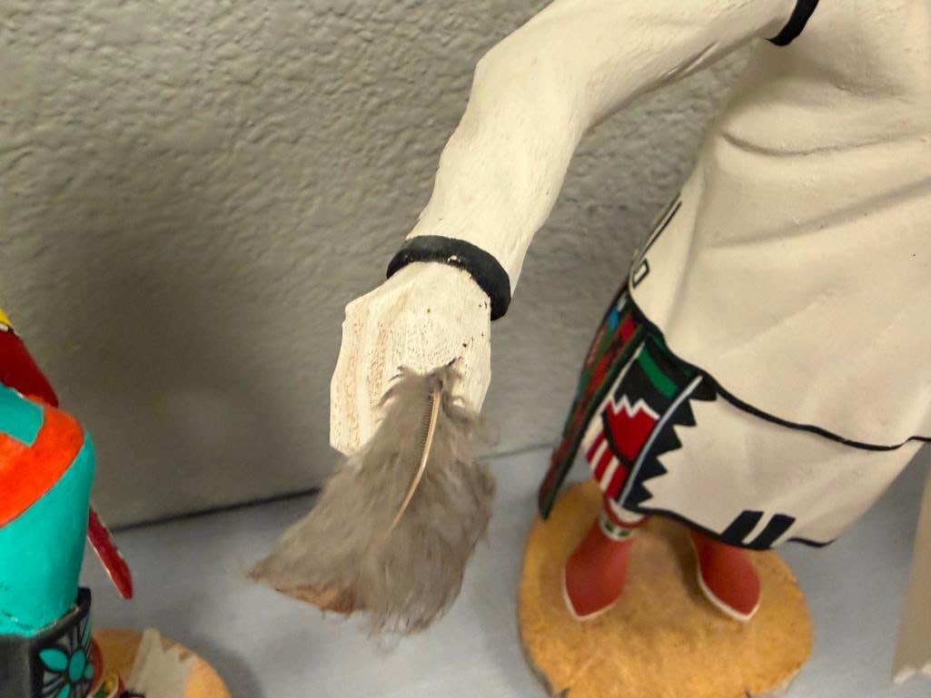 LEO LA CA PA HIGHLY RESPECTED HOPI PUEBLO KACHINA CARVER FROM FIRST MESA AHOLI AND EOTOTO - 15