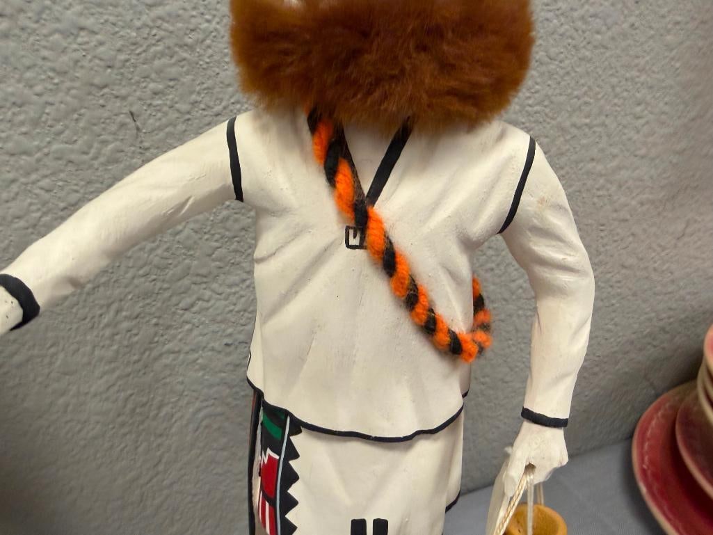 LEO LA CA PA HIGHLY RESPECTED HOPI PUEBLO KACHINA CARVER FROM FIRST MESA AHOLI AND EOTOTO - 18