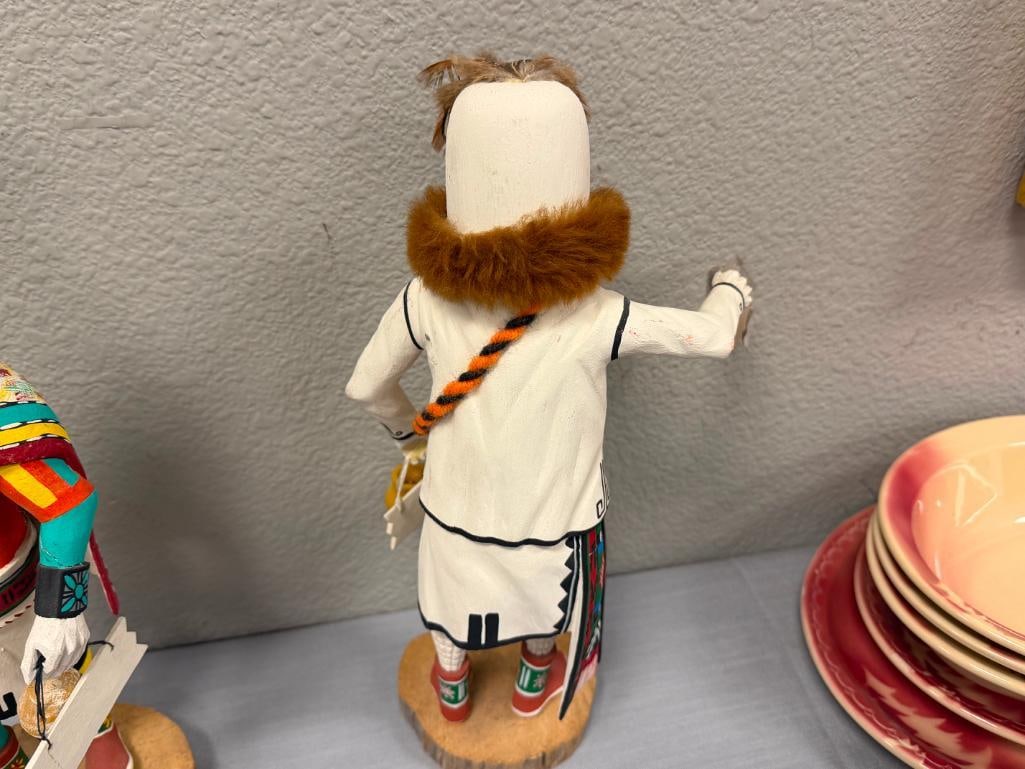LEO LA CA PA HIGHLY RESPECTED HOPI PUEBLO KACHINA CARVER FROM FIRST MESA AHOLI AND EOTOTO - 19