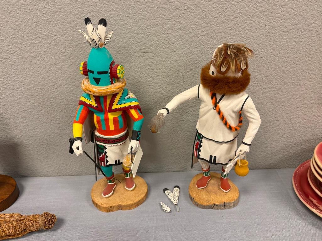 LEO LA CA PA HIGHLY RESPECTED HOPI PUEBLO KACHINA CARVER FROM FIRST MESA AHOLI AND EOTOTO - 2
