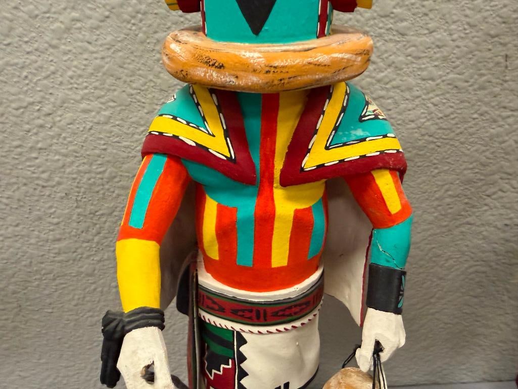 LEO LA CA PA HIGHLY RESPECTED HOPI PUEBLO KACHINA CARVER FROM FIRST MESA AHOLI AND EOTOTO - 6